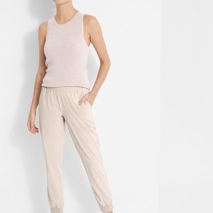 Banana Republic BR Standard Beige Flyweight Jogger Fitness Pants size small